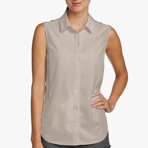 NWT. Eddie Bauer Sleeveless Tech Shirt. Color is Gray.
